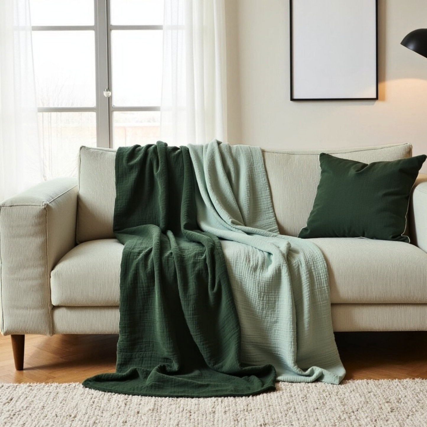 Musselin Tagesdecke