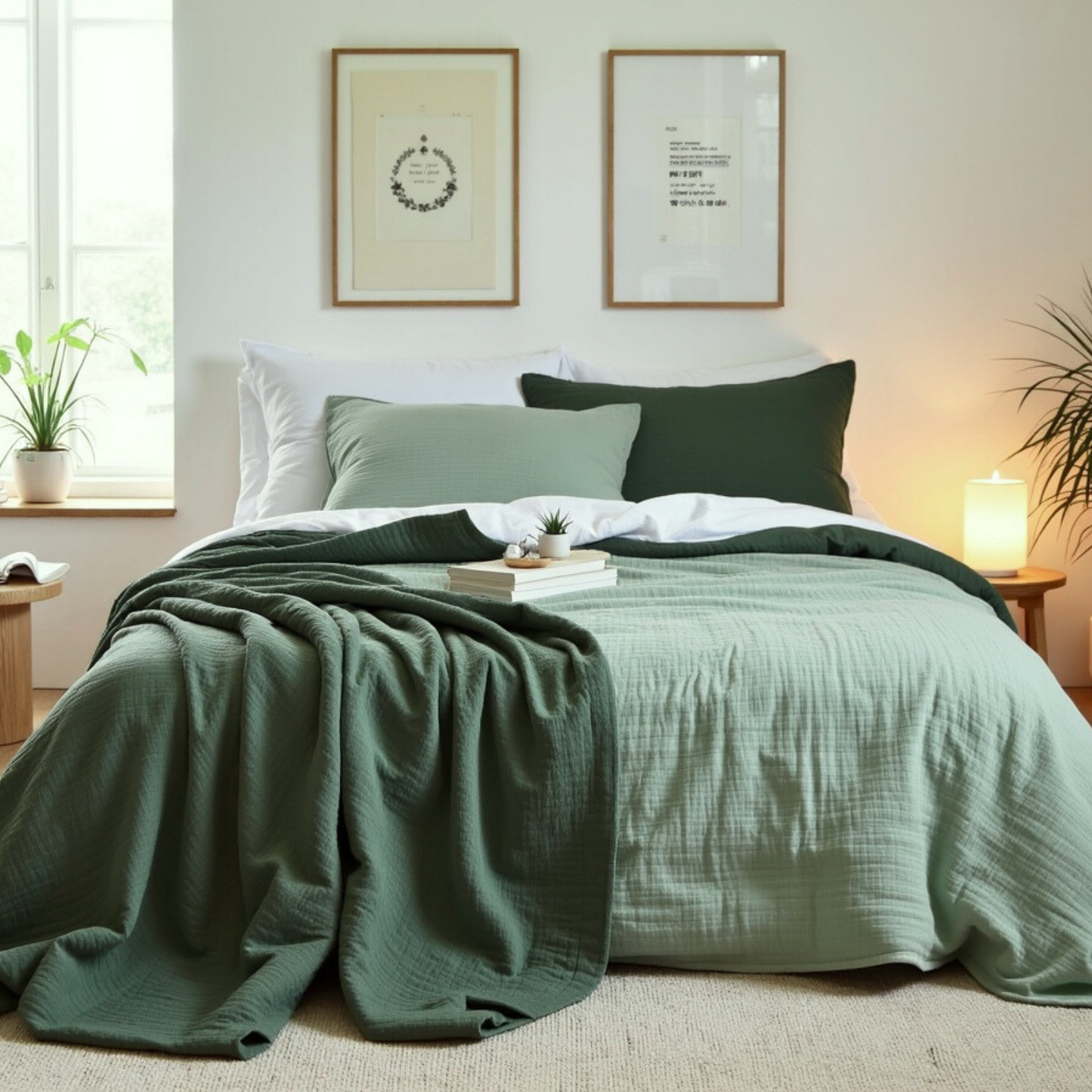 Musselin Tagesdecke