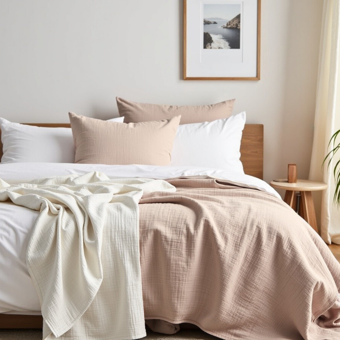 Musselin Tagesdecke