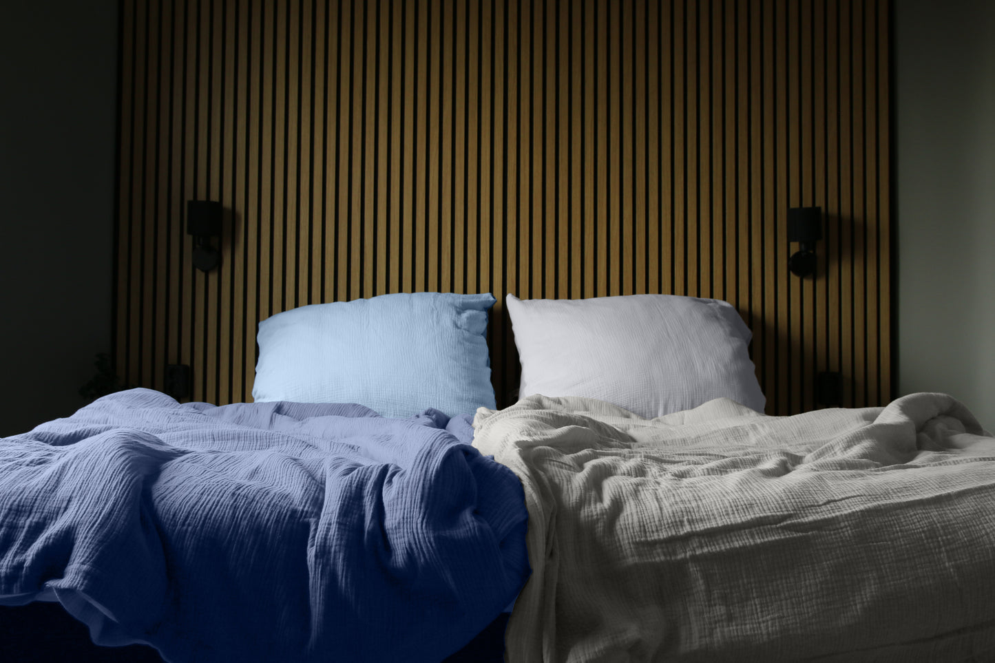 2er-Set Musselin Bettwäsche-Bundles