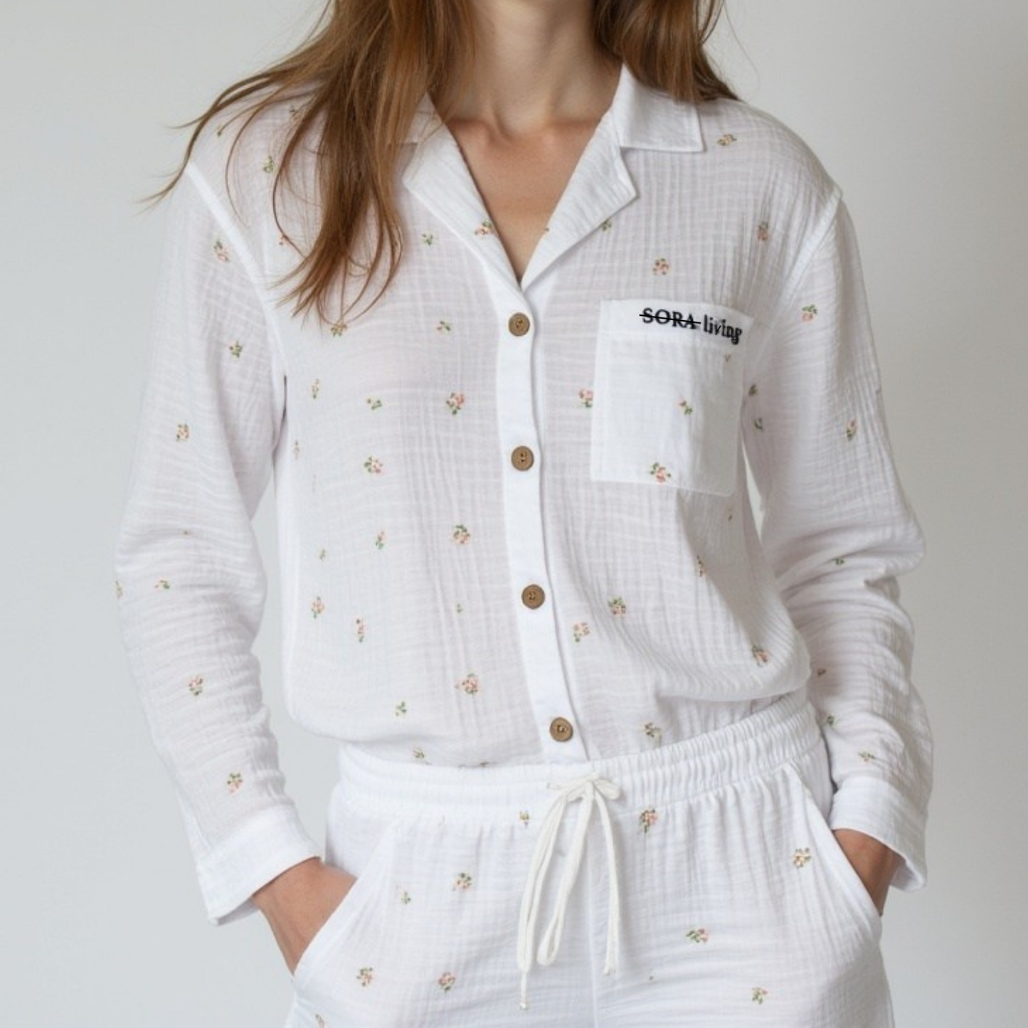 Langarm Musselin Pyjama Set 2-Teilig