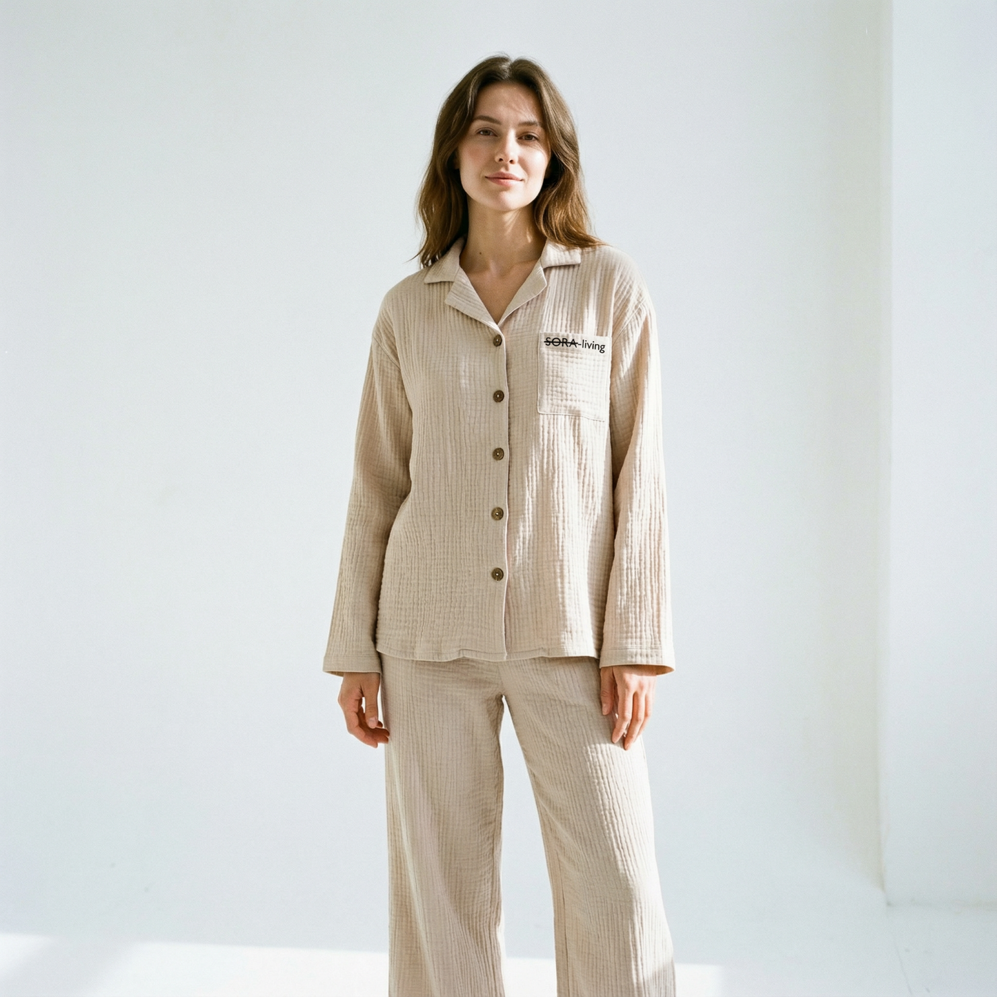Langarm Musselin Pyjama Set 2-Teilig Bundles