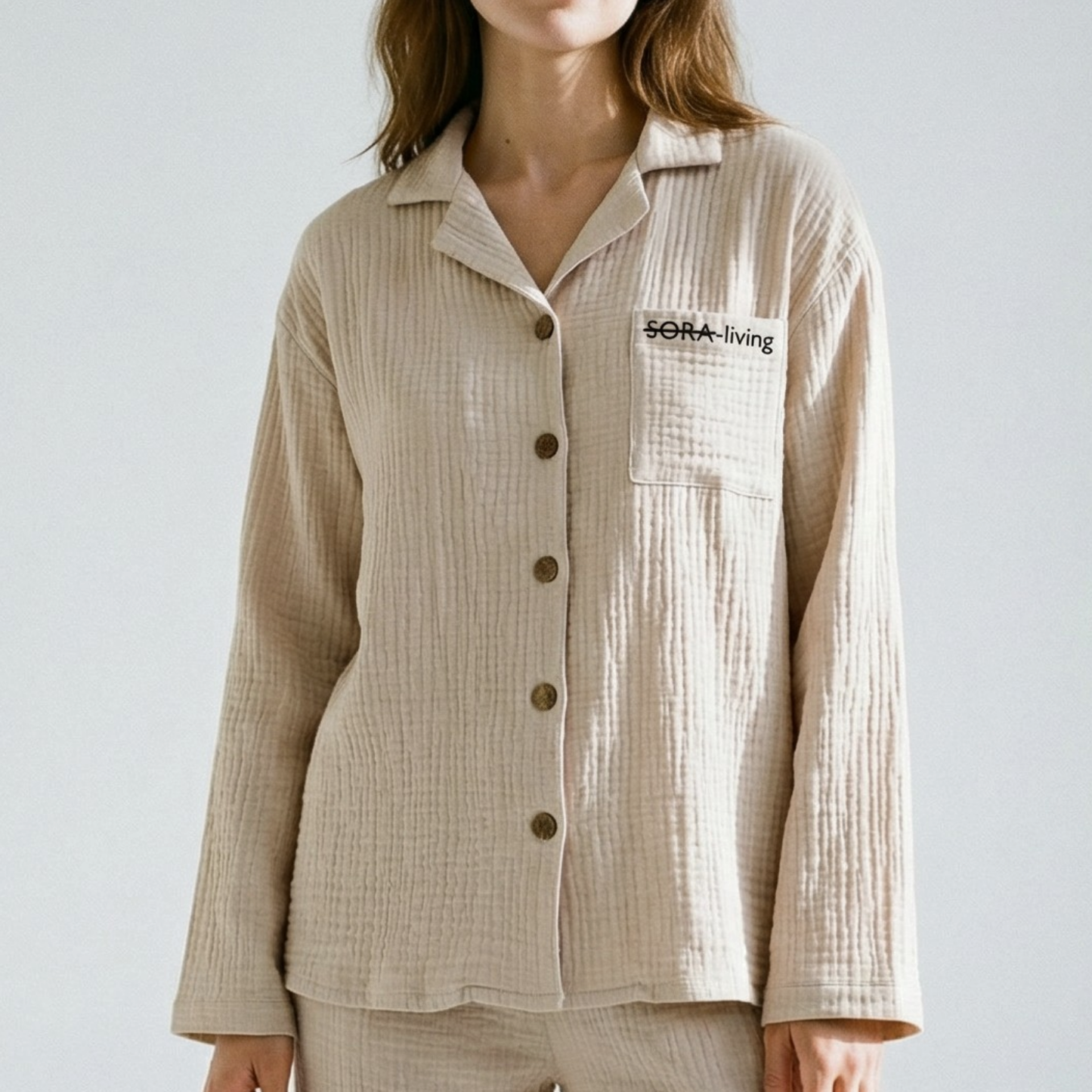 Langarm Musselin Pyjama Set 2-Teilig