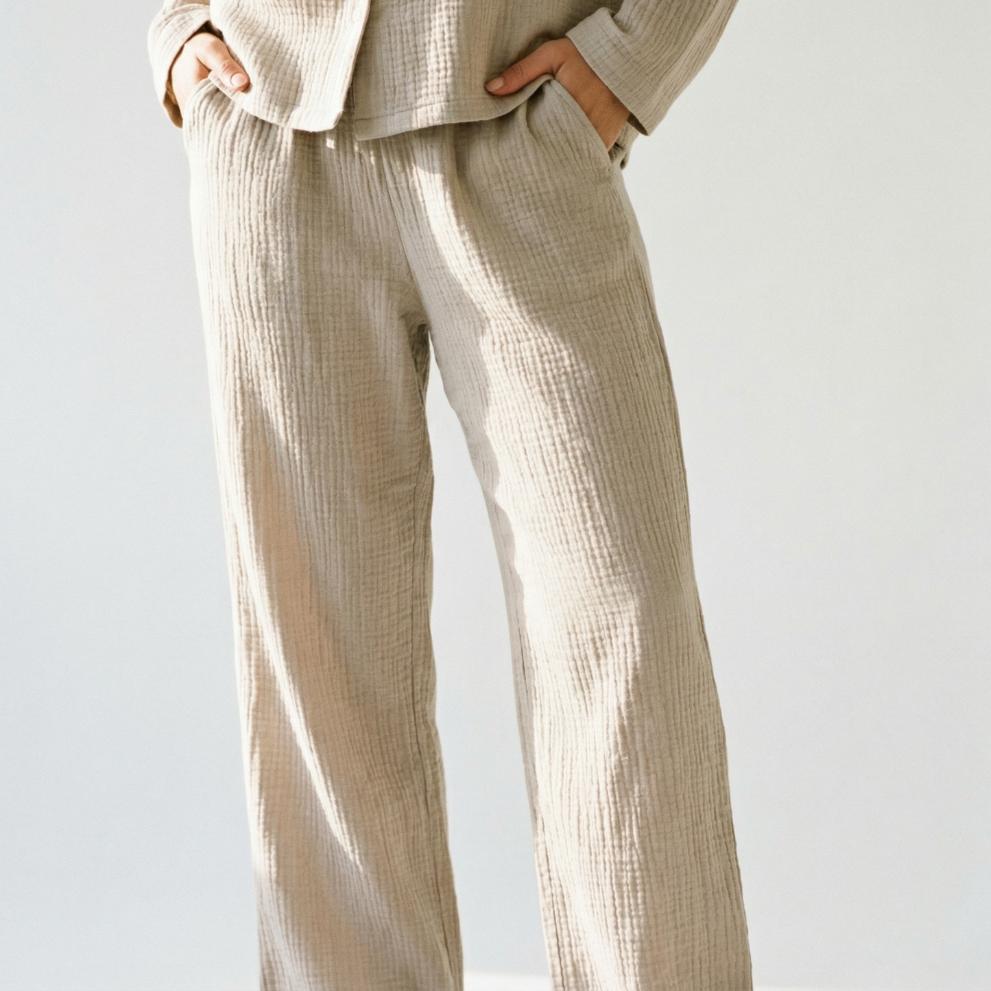 Langarm Musselin Pyjama Set 2-Teilig