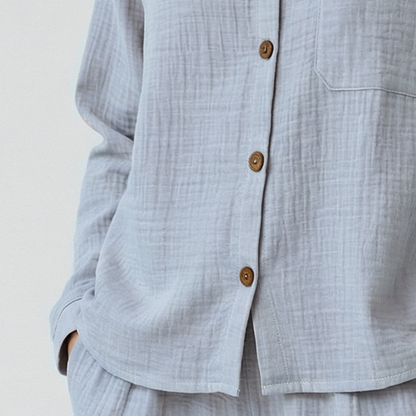 Langarm-Shorts Musselin Pyjama Set 2-Teilig Bundles