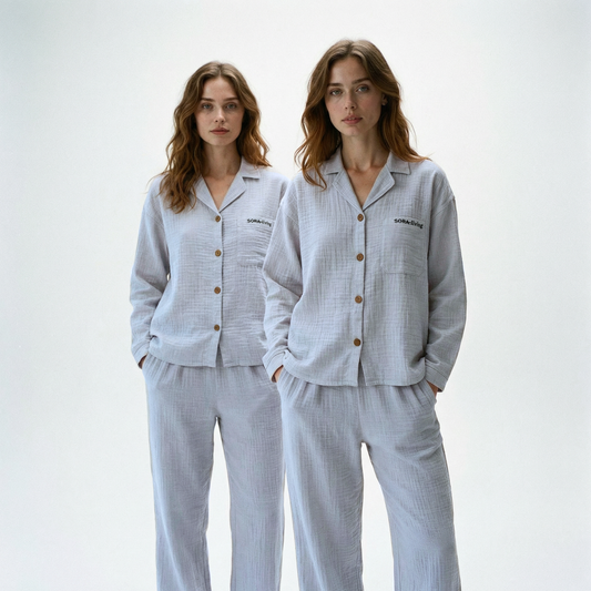 Langarm Musselin Pyjama Set 2-Teilig Bundles