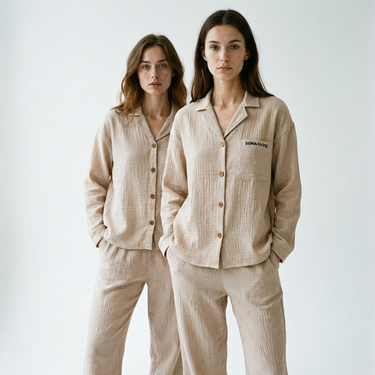 Langarm Musselin Pyjama Set 2-Teilig Bundles