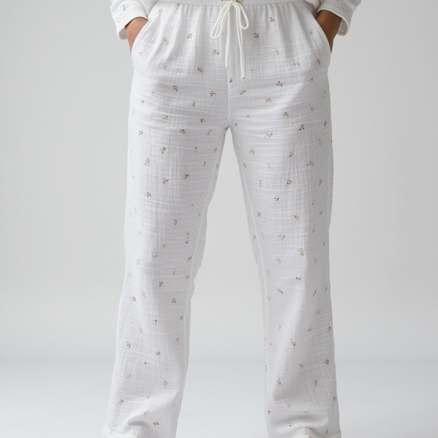 Langarm Musselin Pyjama Set 2-Teilig