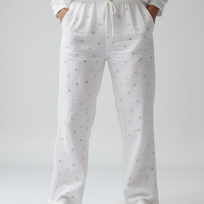 Langarm Musselin Pyjama Set 2-Teilig