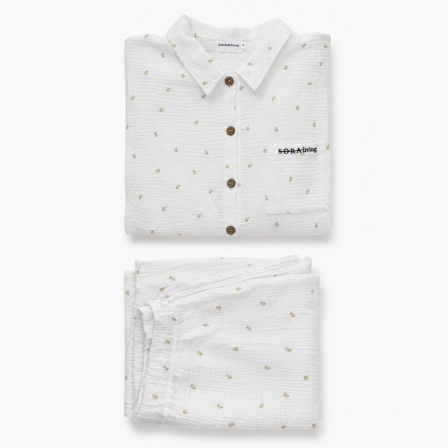 Langarm Musselin Pyjama Set 2-Teilig